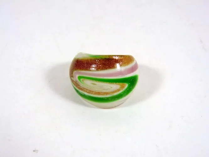 Bague verre Murano multicolor T - 57/58