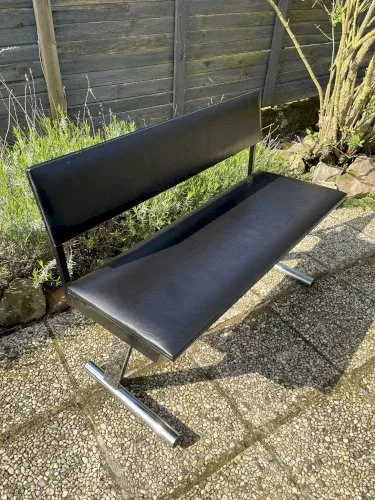 Banc 3 places design années 80