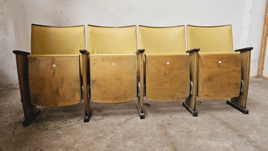 Banc de cinéma 1960 vintage