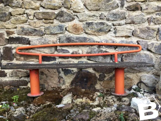 Banc de jardin enfant années 60