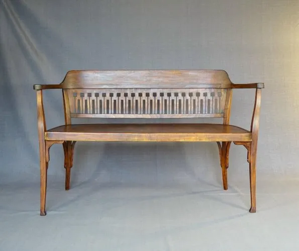 Banquette Kohn N°714 C , Sécession ( Sezessionsstil ) vers 1905 - no Thonet