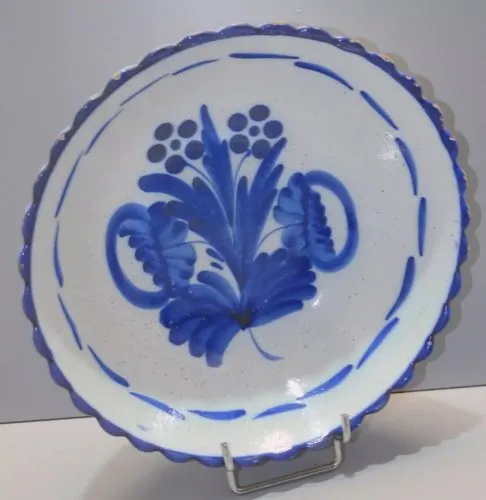 -BELLE ANCIENNE JATTE COUPE CERAMIQUE XVIII/XIXe décor BLEU sur Fond BLANC D