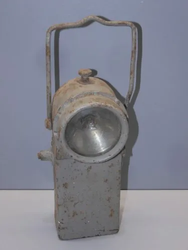 -BELLE ANCIENNE LAMPE de MINEUR POLONAIS FSR U6 COLLECTION LAMPE ANCIENNE  D