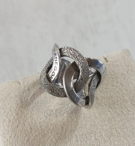 Belle bague en argent massif, Pianegonda