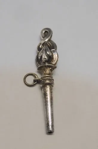 -BELLE CLE de MONTRE COQ ARGENT NIII XIXe poinçon SANGLIER COLLECTION  D