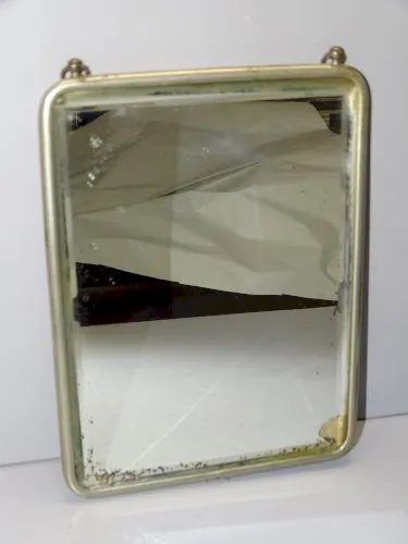 -BELLE GLACE DE BARBIER VINTAGE A suspendre MIROIR DECO COLLECTION XXe D