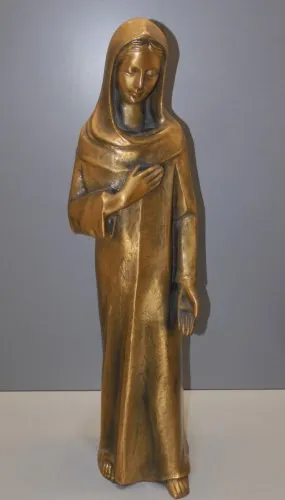 -BELLE STATUE BRONZE VIERGE MADONE signée BIONDAN VR COLLECTION D