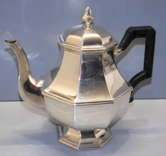 - BELLE VERSEUSE ARGENT Poinçon MINERVE & ORFEVRE ACHARD Lucien? Thé Café  D