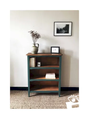 Bibus/bibliothèque en bois vintage