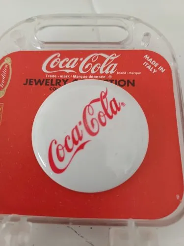 Bijou broche épingle COCA COLA blanc jewelry collection
