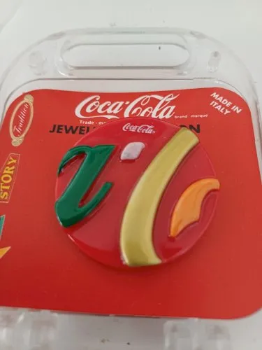 Bijou broche épingle ronde COCA COLA jewelry collection