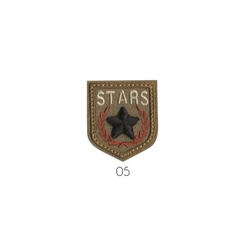Blason stars 4x3,5cm - Beige