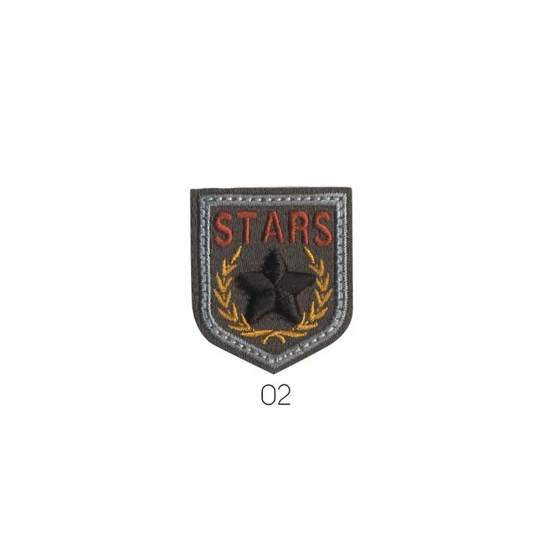 Blason stars 4x3,5cm - Noir