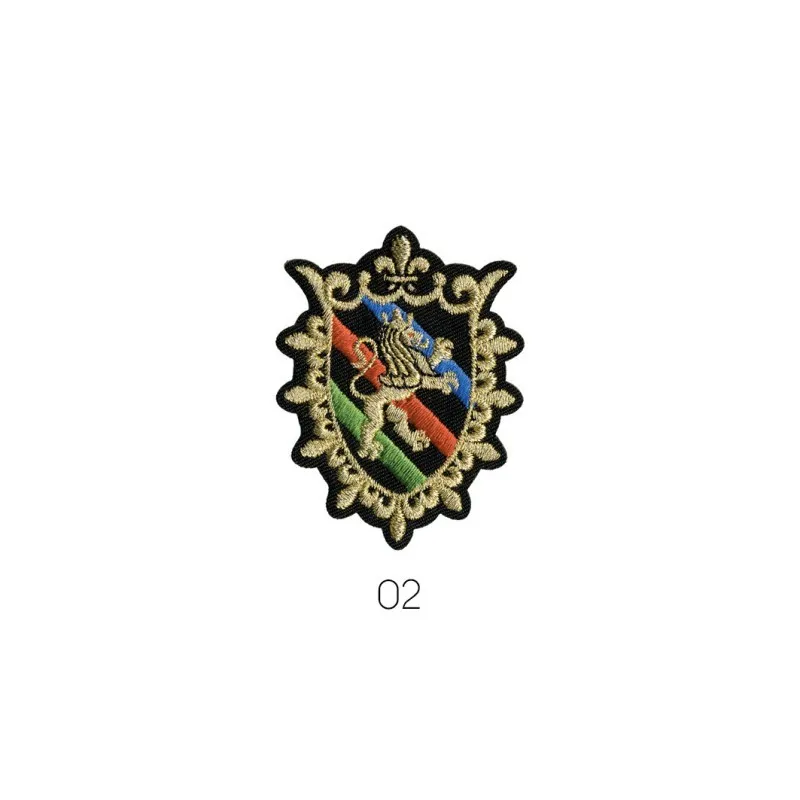 Blasons lurex - Lion 5x4,5cm