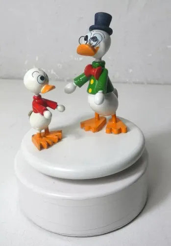 Boite à musique en bois mélodie Le Lac des cygnes tchaikovsky Disney donald