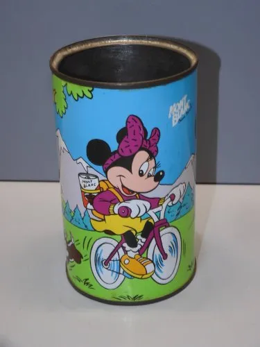- BOITE MONTBLANC DISNEY MICKEY MINNIE TOLE LITHOGRAPHIEE POT CRAYONS PAILLES D