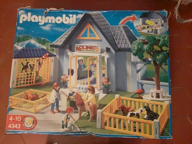 boite playmobil clinique veterinaire