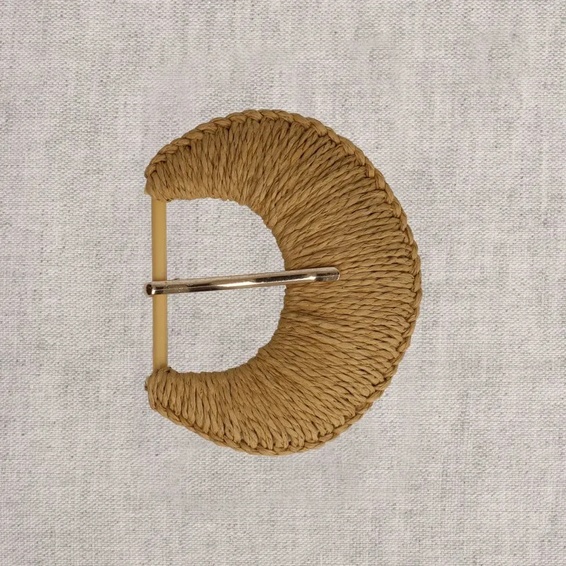 Boucle ceinture 5cm Beige pierre