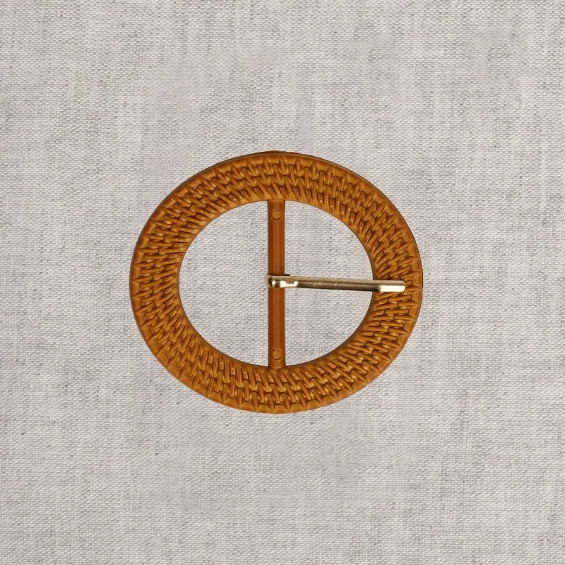 Boucle ceinture 5cm Camel