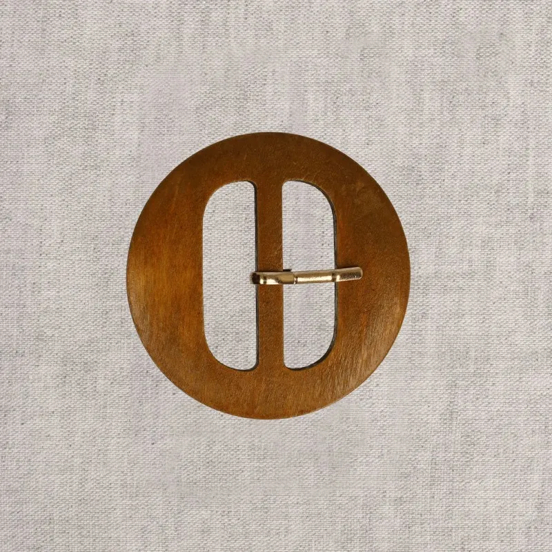 Boucle ceinture 5cm Marron