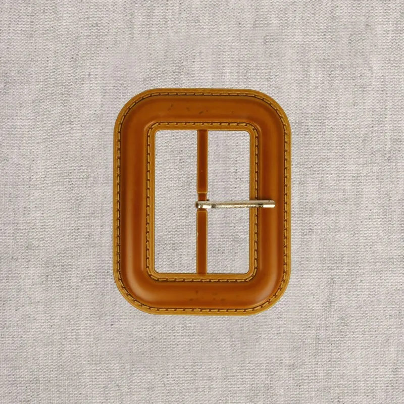 Boucle ceinture 6cm Camel