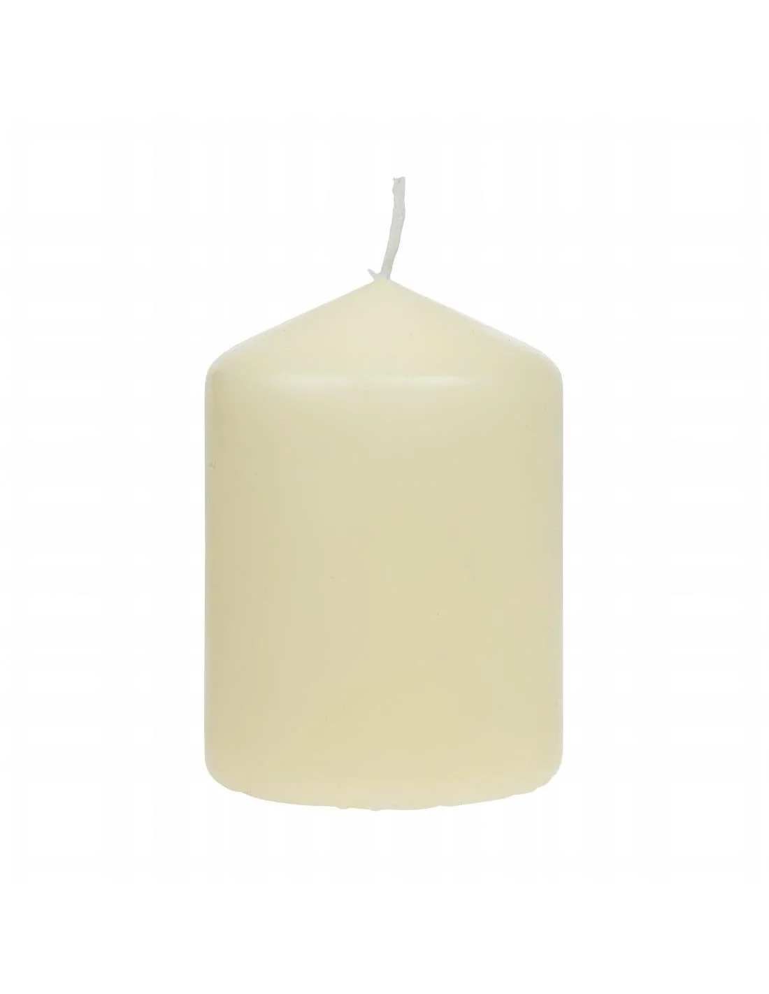 Bougies cylindriques ivoire Bolsius 80mm (lot de 12)