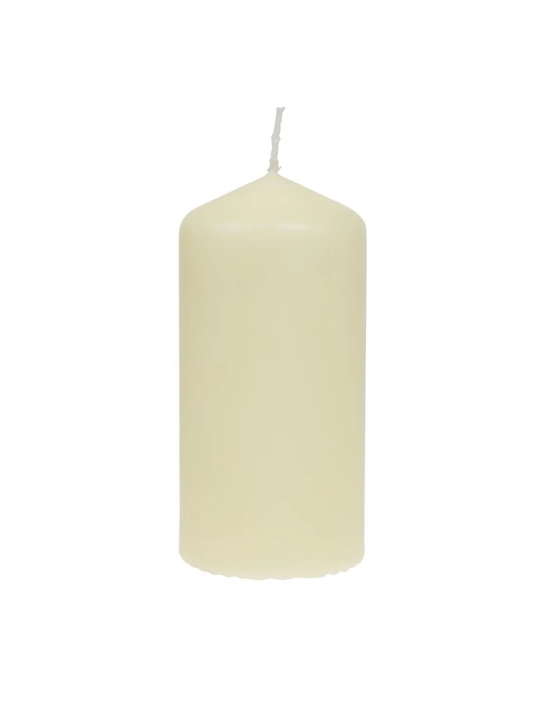Bougies hautes cylindriques ivoire Bolsius 120mm (lot de 12)
