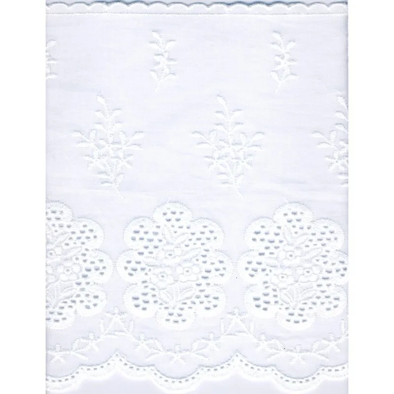 Broderie anglaise 18cm Blanc -