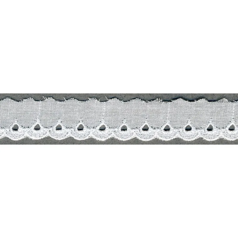 Broderie anglaise 20mm Blanc -