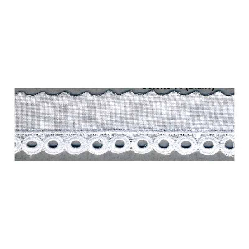 Broderie anglaise 28mm Blanc -