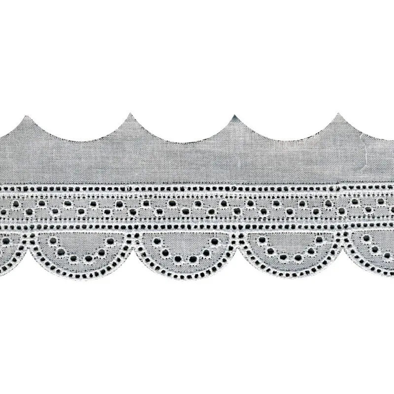 Broderie anglaise 35mm Blanc -