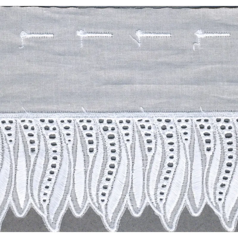 Broderie anglaise 90 mm Blanc -