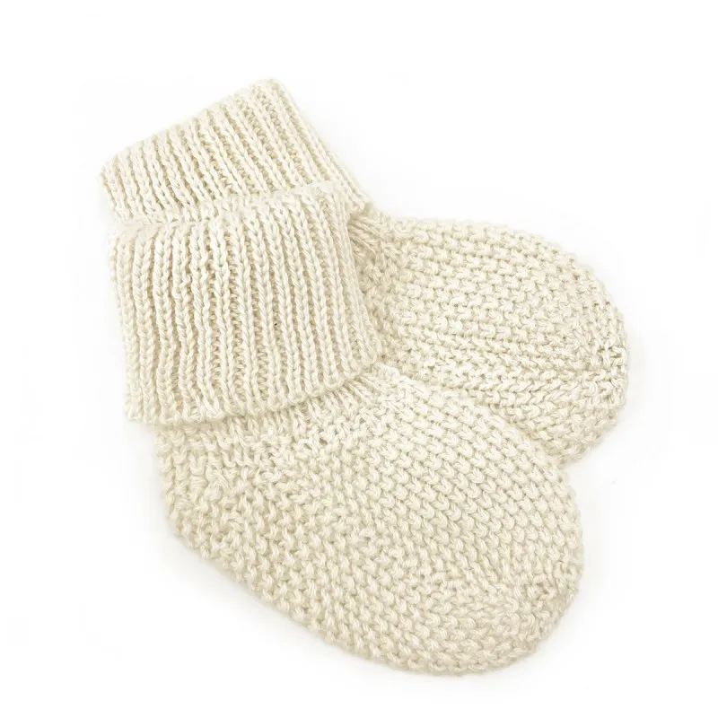 calcetin bebe tricot buttermilk (0-1m)