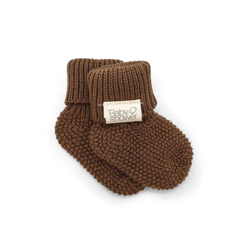 calcetin bebe tricot toffee