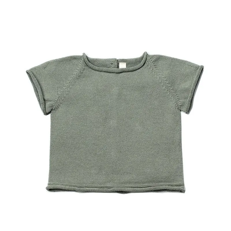 camiseta tricot li&me sage