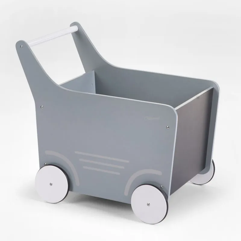carrito andador juguetero gris menta
