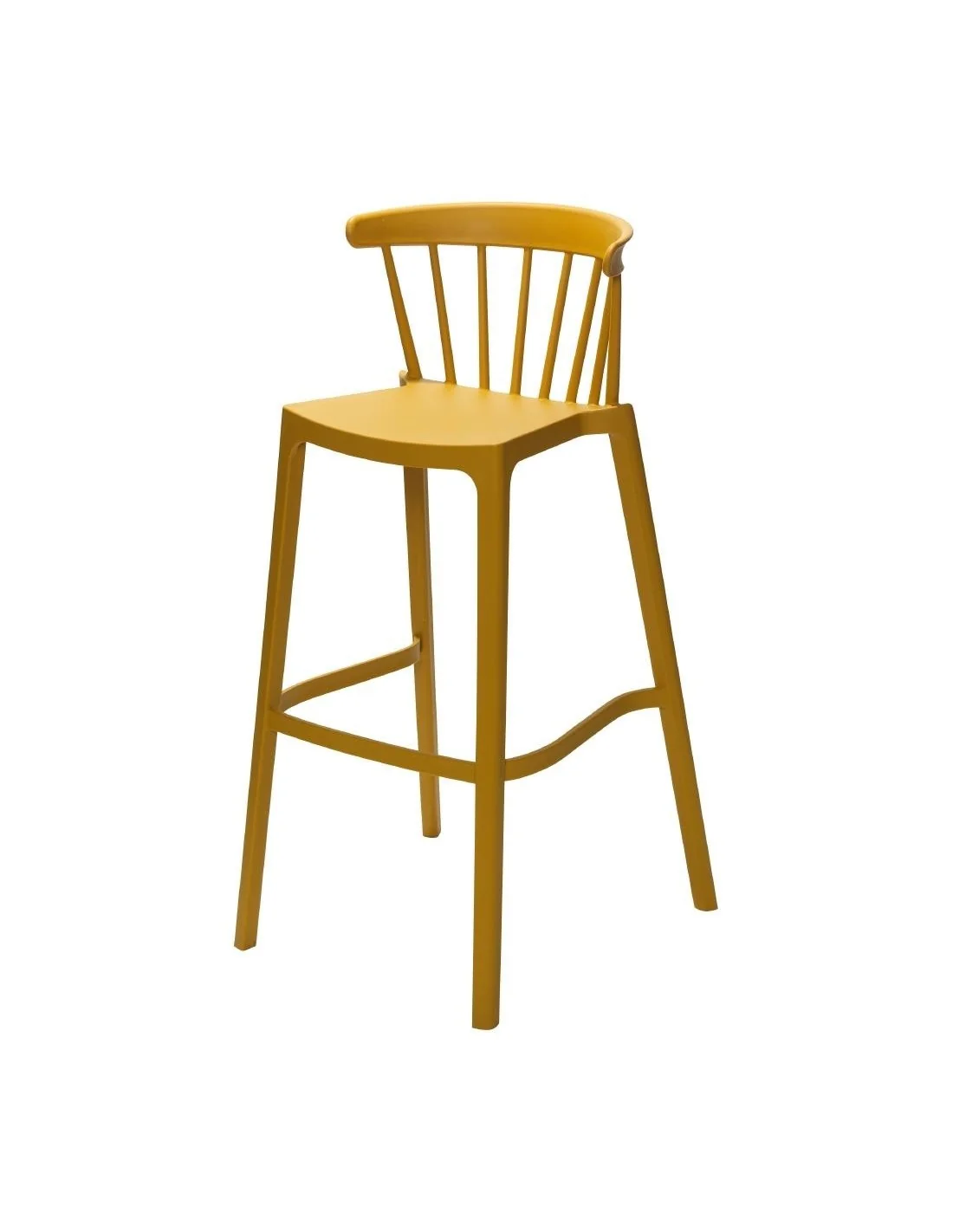 Chaise de bar d'extérieur Windson jaune foncé (lot de 4)