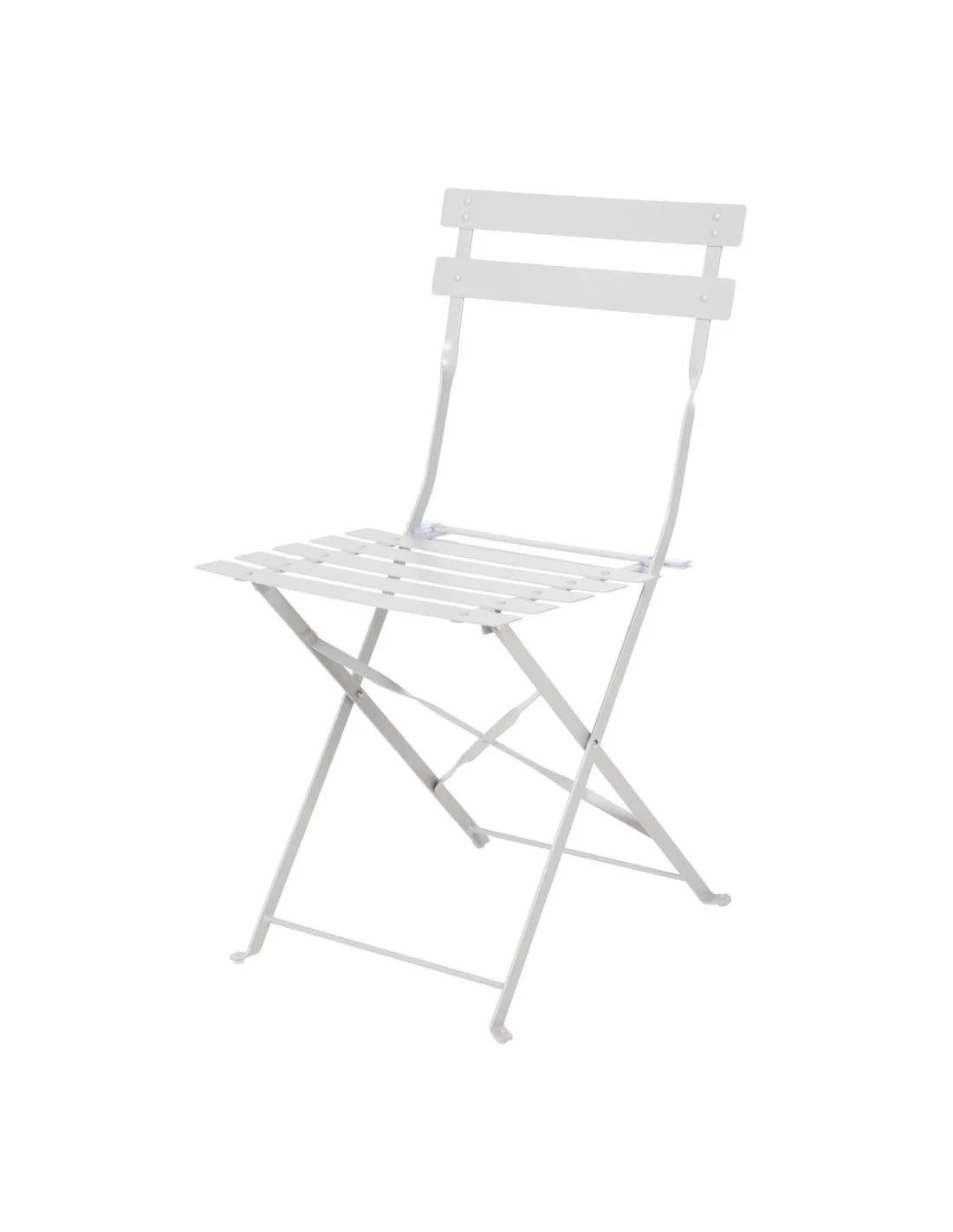 Chaise de terrasse pliantes en acier gris Bolero (lot de 2)