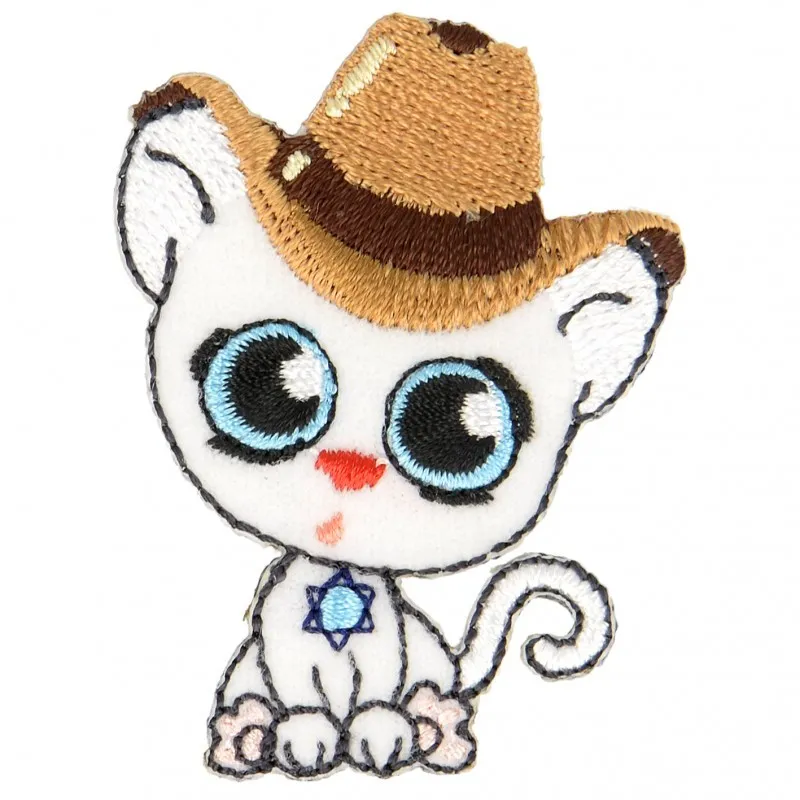 Chats aux gros yeux - Blc cow-boy