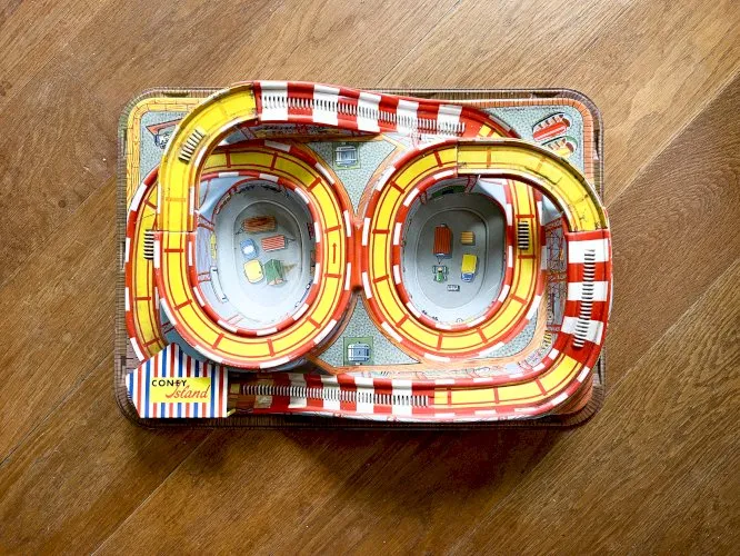 Circuit Technofix n° 307 Coney Island de 1968 fabriqué en Allemagne.