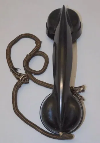 - COMBINE TELEPHONE BAKELITE NOIRE pour TELEPHONE ANNEES 50/60 Jus Grenier  D