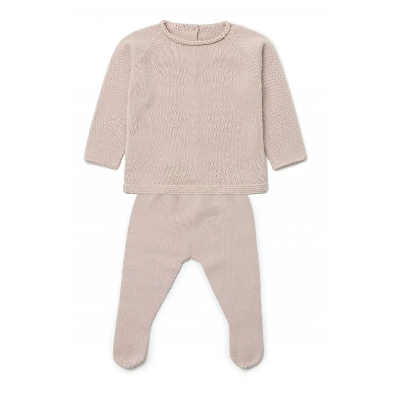 conjunto primera puesta tricot nude