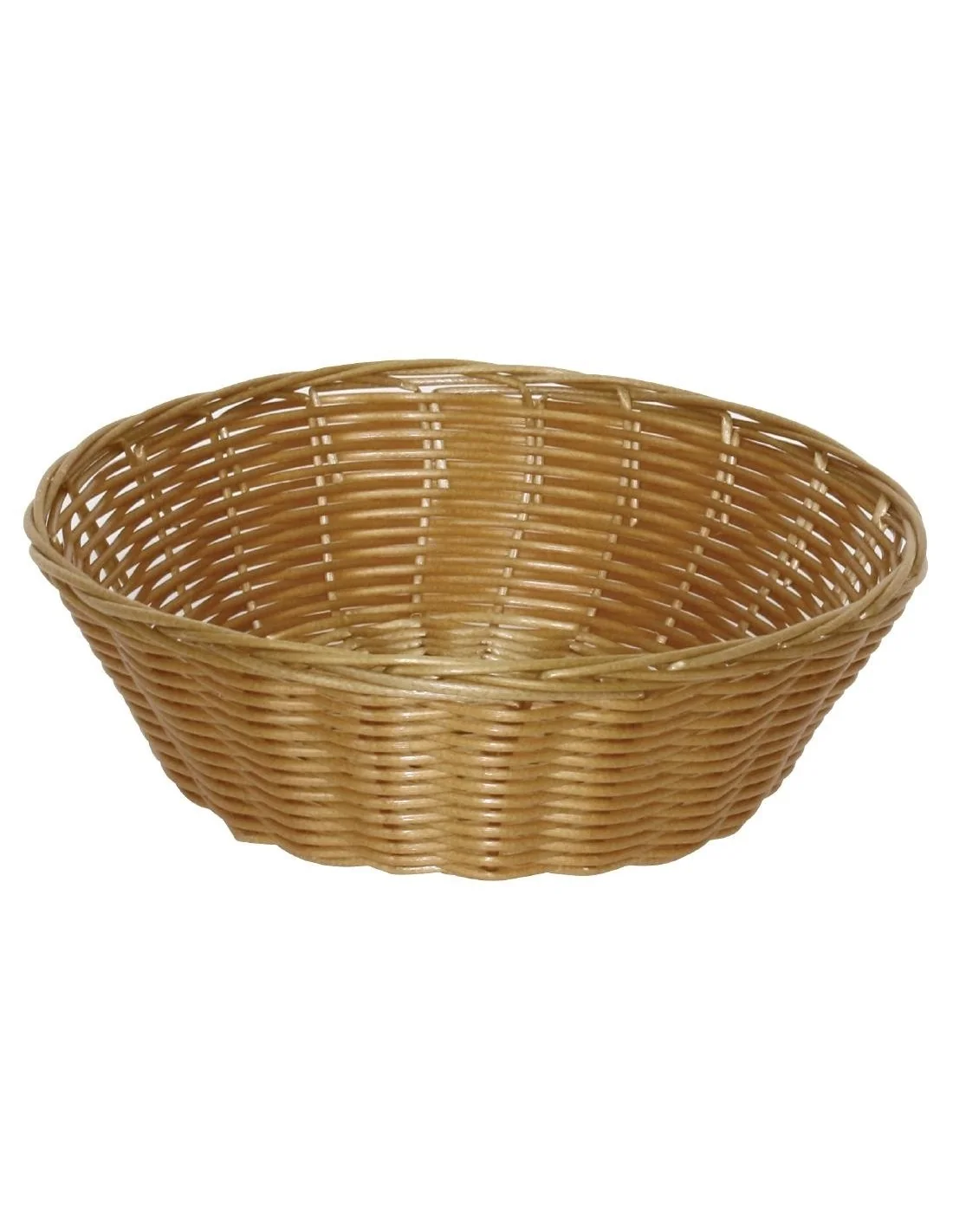 Corbeille ronde en osier poly Olympia (Lot de 6)