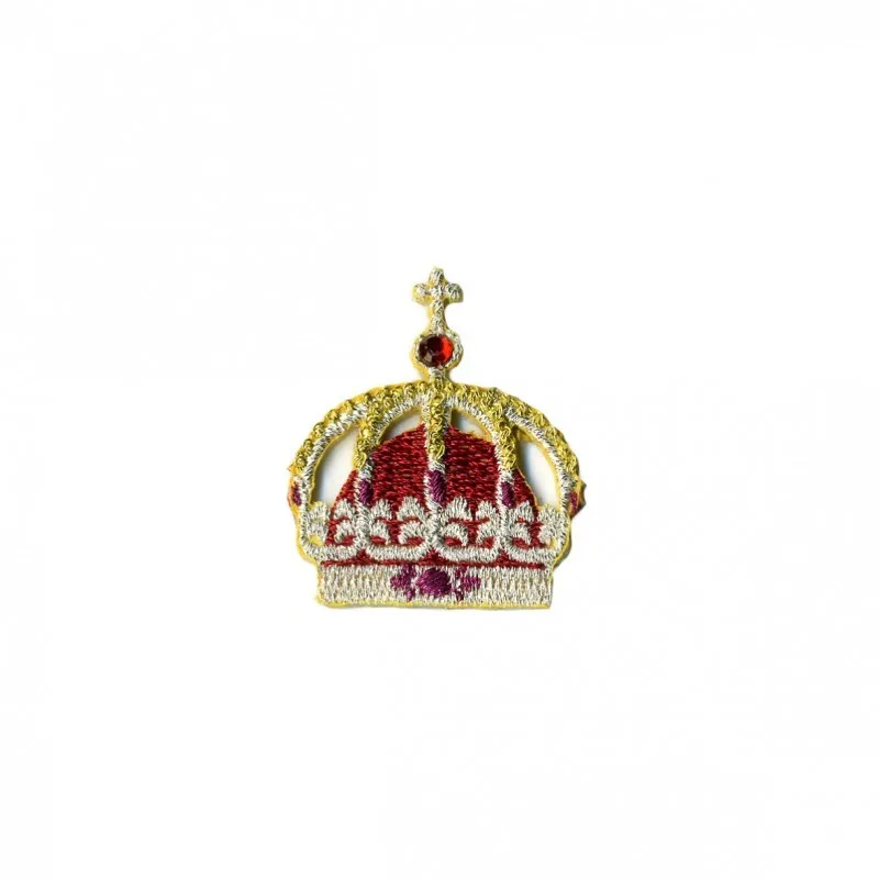 Couronne bling bling - Doré/rouge