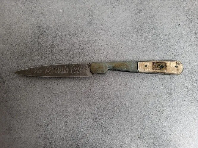 COUTEAU DE POCHE VENDETTA CORSE A RESTAURER