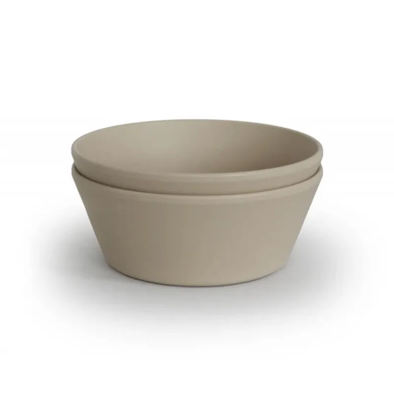 dos bols mushie round vanilla