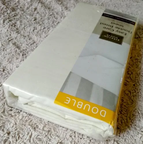 Drap-housse double d'entretien facile