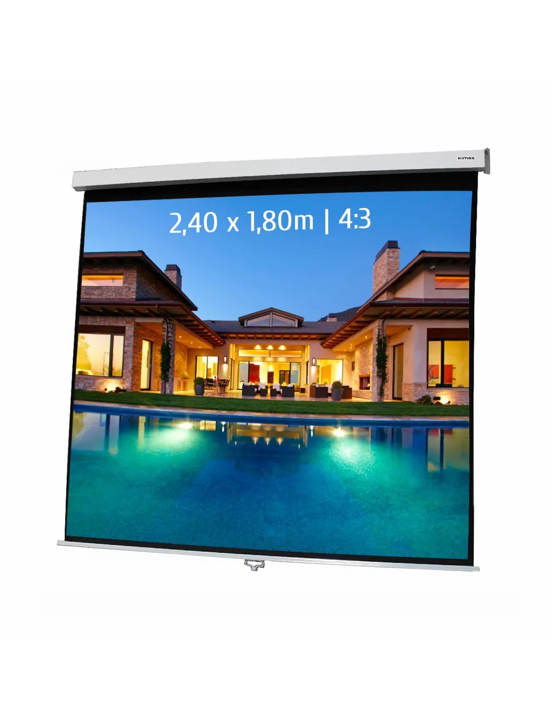 Ecran de projection manuel 2,40x1,80m 4:3