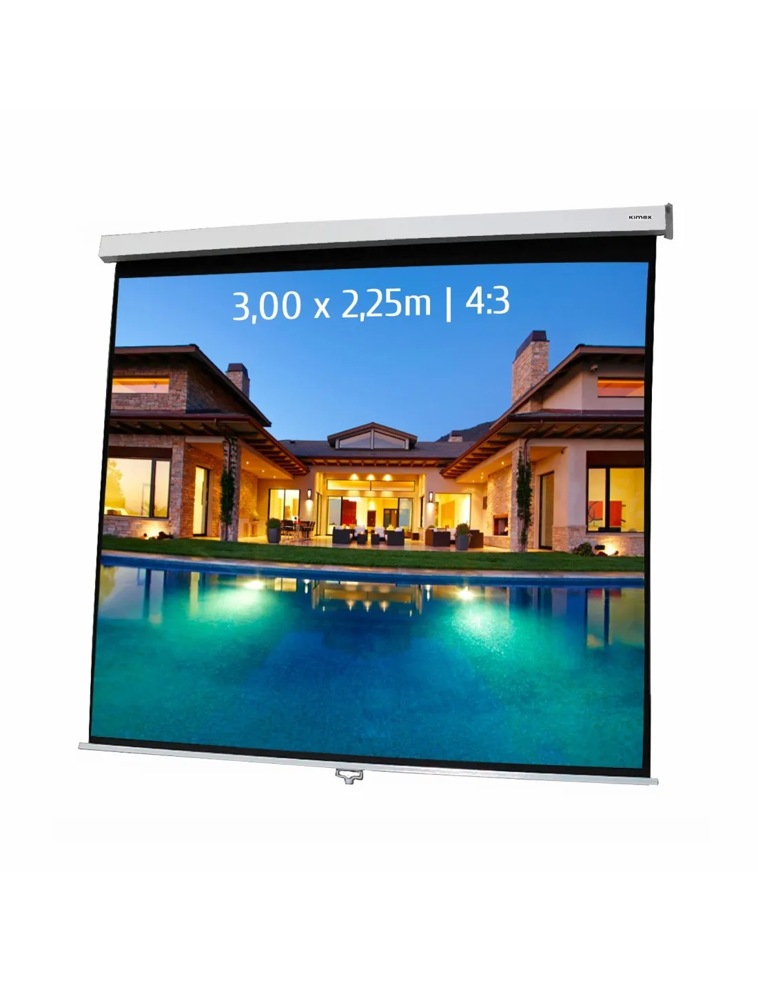 Ecran de projection manuel 3,00x2,25m 4:3