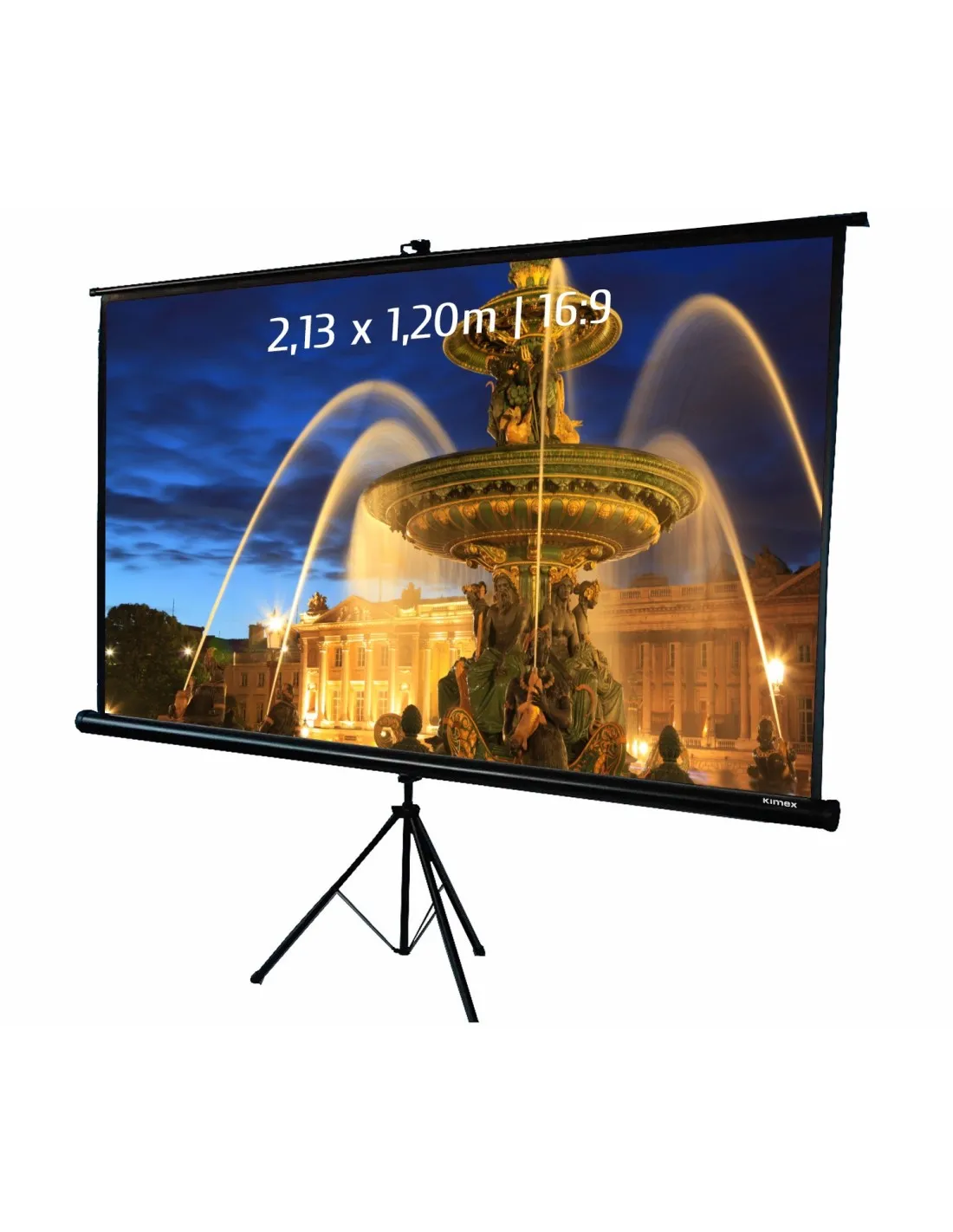 Ecran de projection trépied 2,13x1,20m 16:9